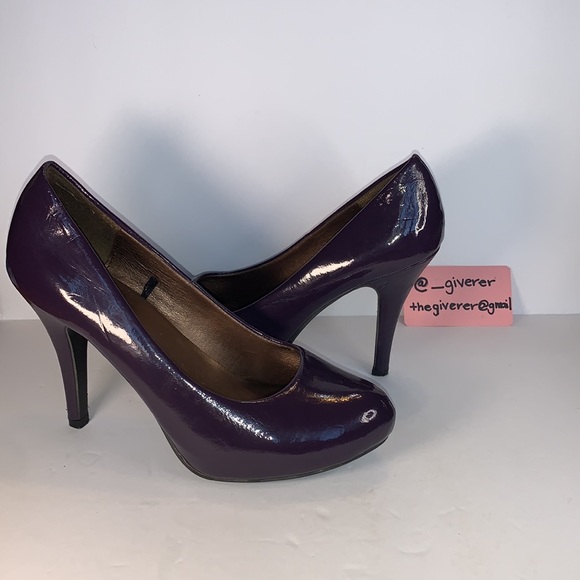 Size 8 Deep Purple / Eggplant Heels - Picture 2 of 15